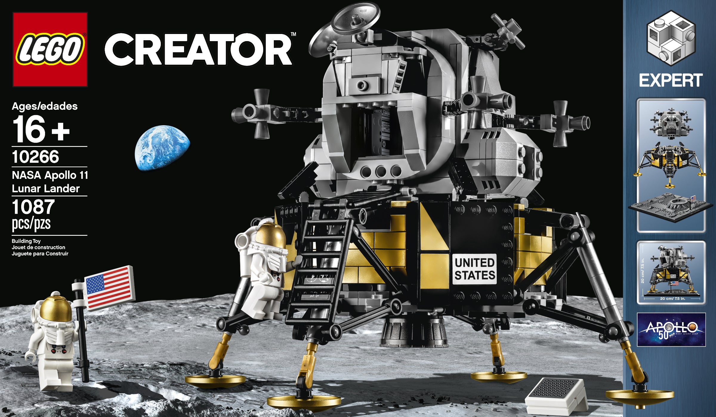 NASA Apollo 11 Lunar Lander - LEGO 10266 - New In Box