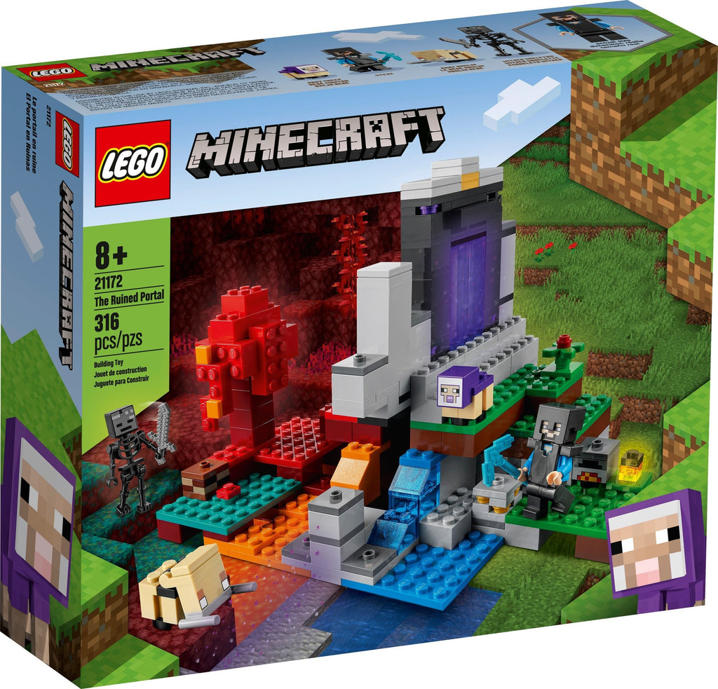 Minecraft The Ruined Portal - LEGO 21172 - New In Box