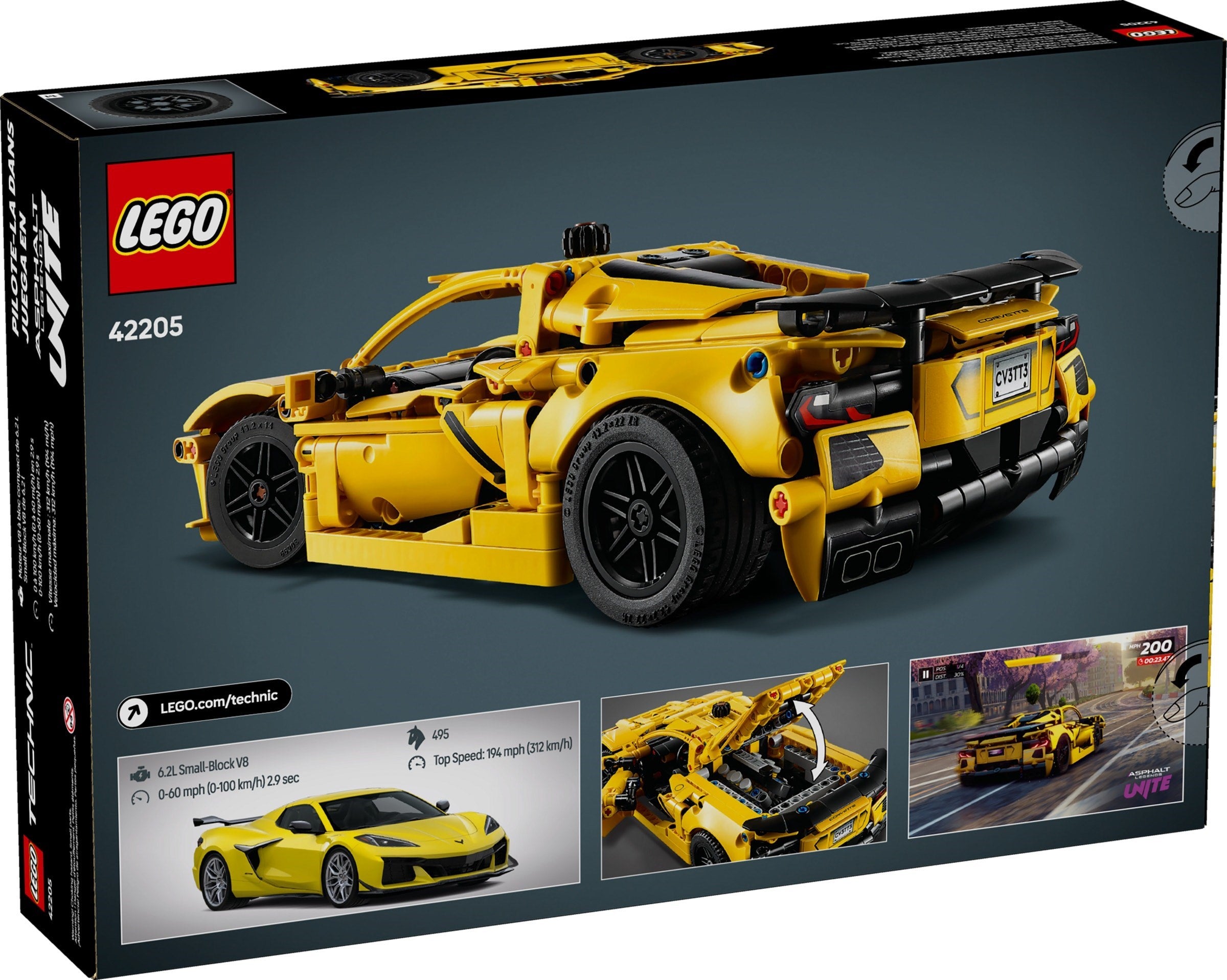 Technic Chevrolet Corvette Stingray - LEGO 42205 - New In Box