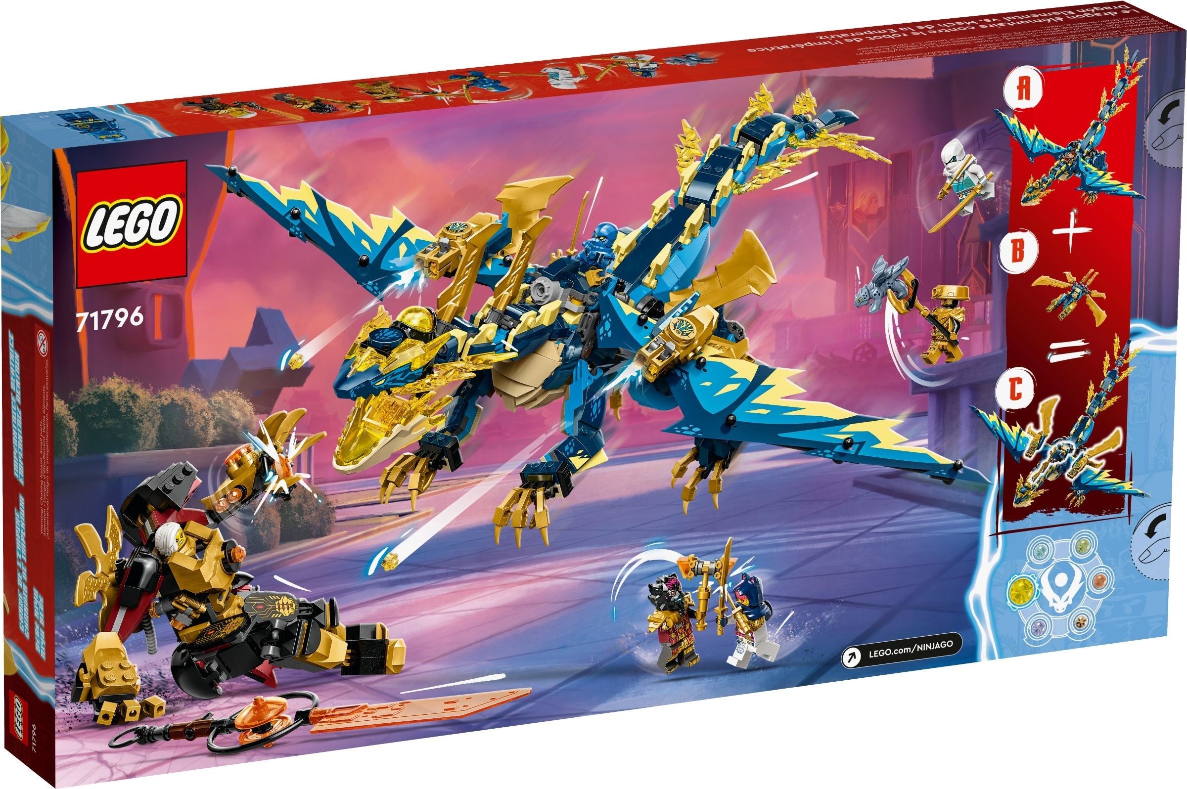 Ninjago Elemental Dragon vs The Empress Mech - LEGO 71796 - New In Box