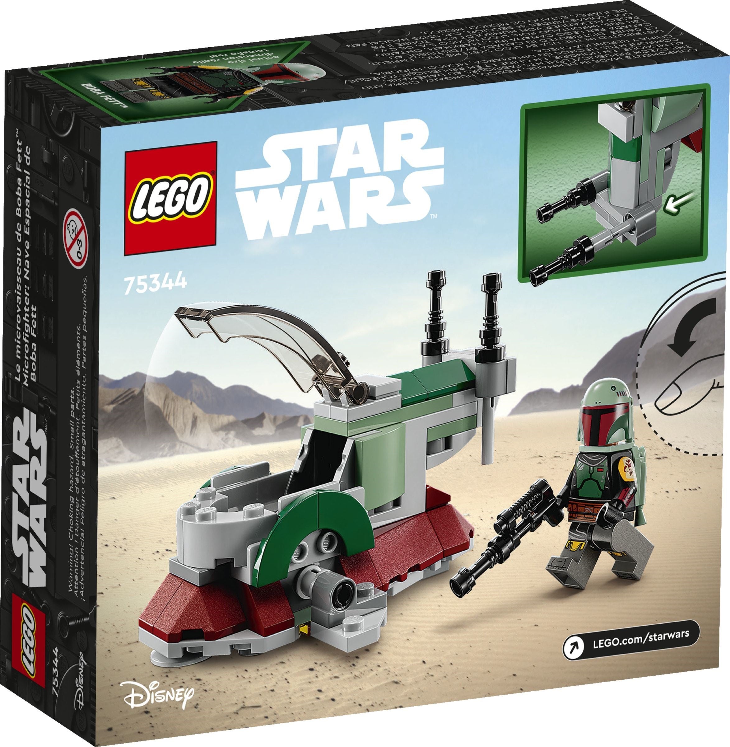 Boba Fett's Starship Microfighter - LEGO 75344 - New In Box