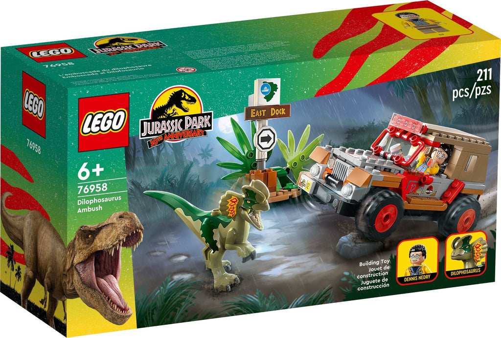 Jurassic World Dilophosaurus Ambush - LEGO 76958 - New In Box