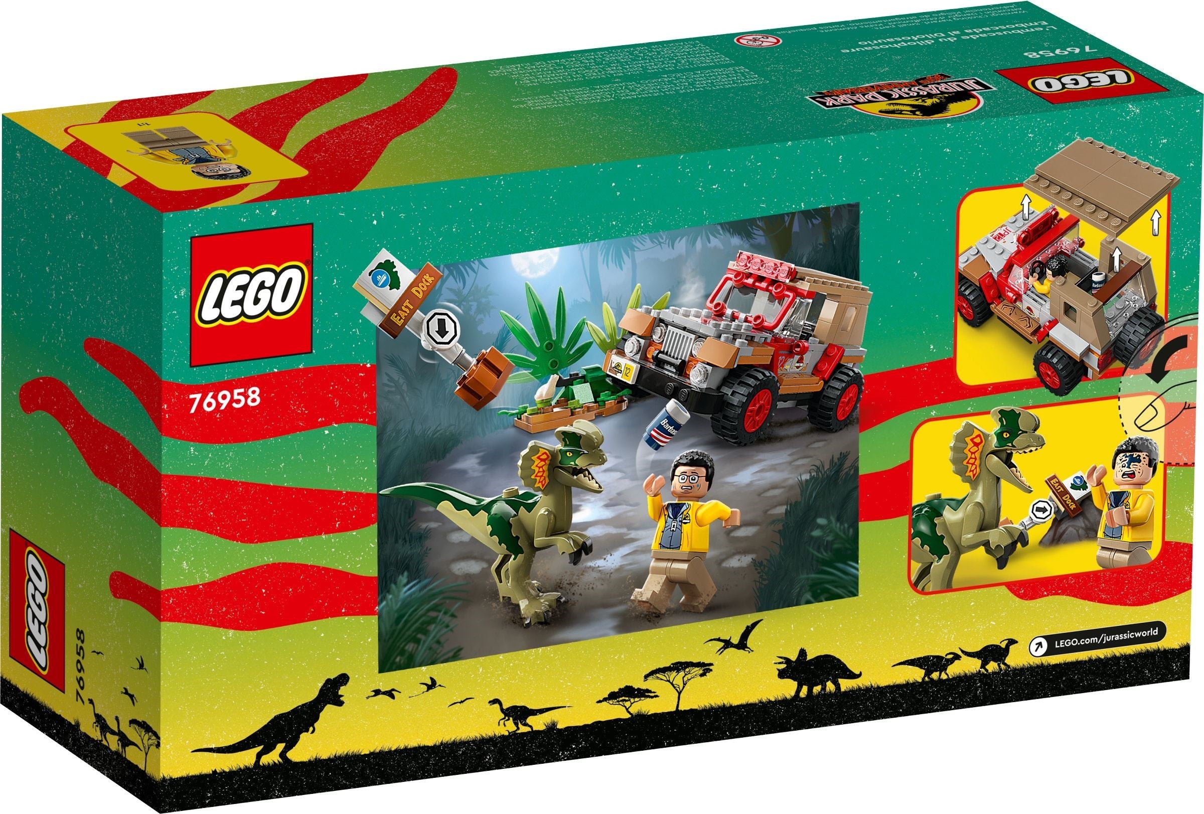 Jurassic World Dilophosaurus Ambush - LEGO 76958 - New In Box